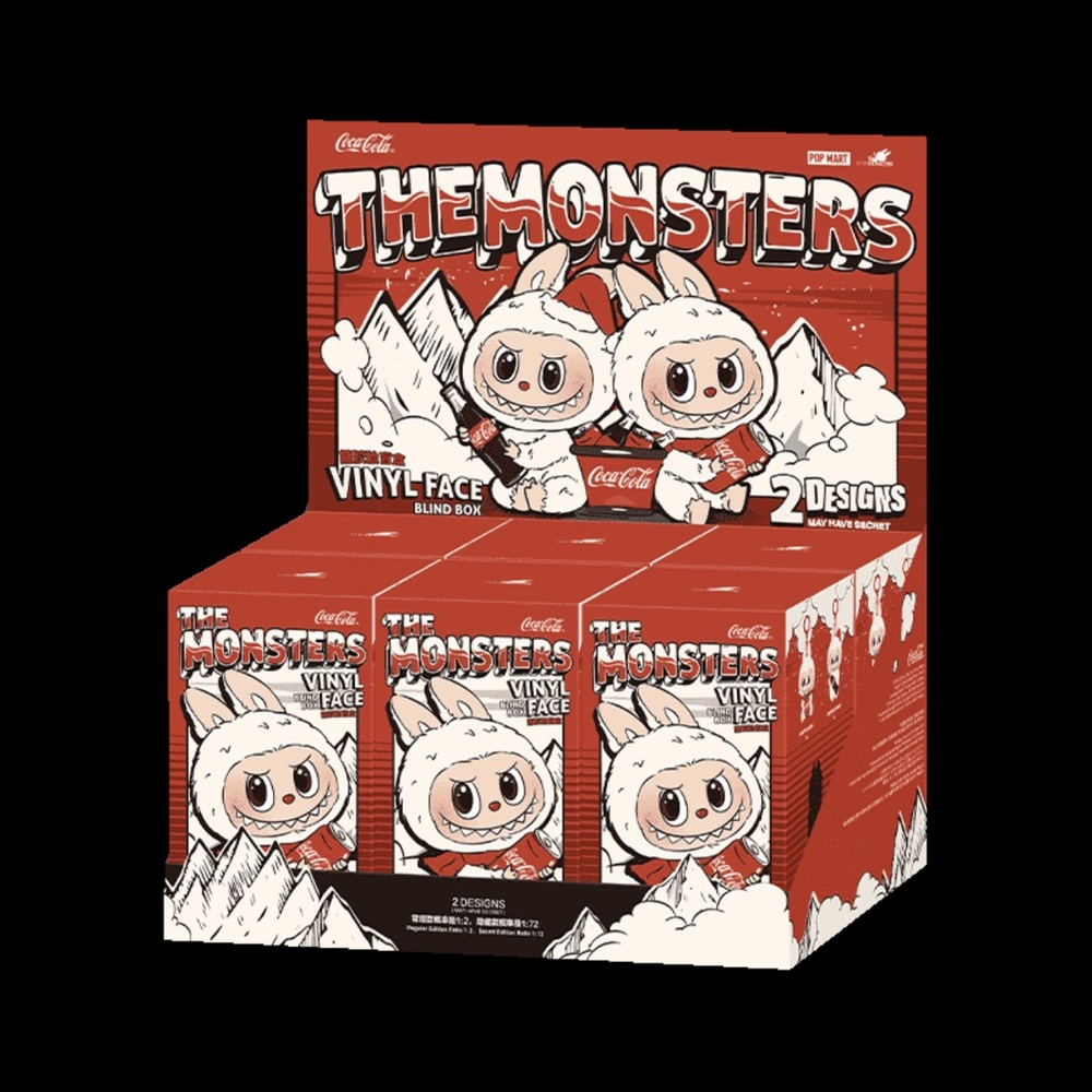Coca-Cola The Monsters Vinyl Face Box - Red and White/ blind box price for each